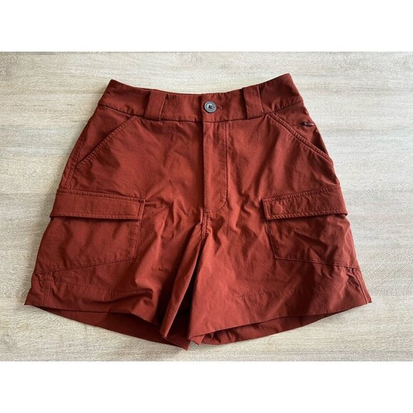 Alder Take a Hike Short 2.0 in Burnt Orange Clay Size XS High Rise 4" - Picture 1 of 6